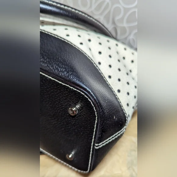 Kate Spade Ashlyn Bell Town Polka Dot Satchel EUC - Picture 12 of 13